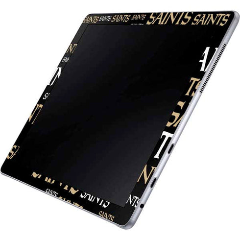 NFL New Orleans Saints Black Blast Galaxy Book 12in Skin